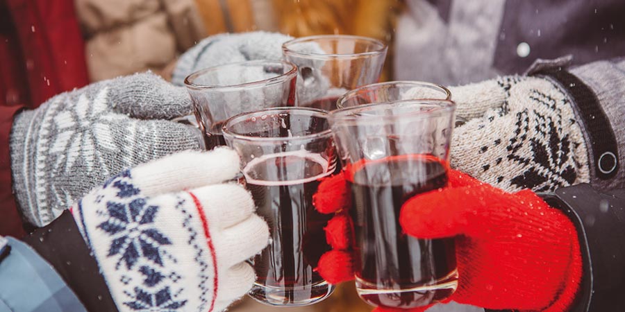Celebrating with mulled wine