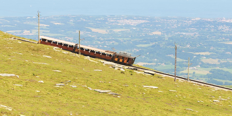 Travelling on Le Petit Train de la Rhune